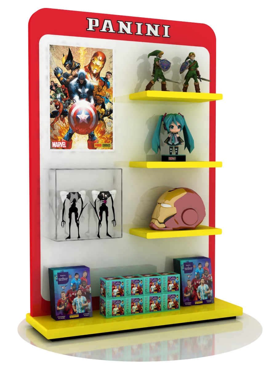 Panini · Exhibidor de producto · Render