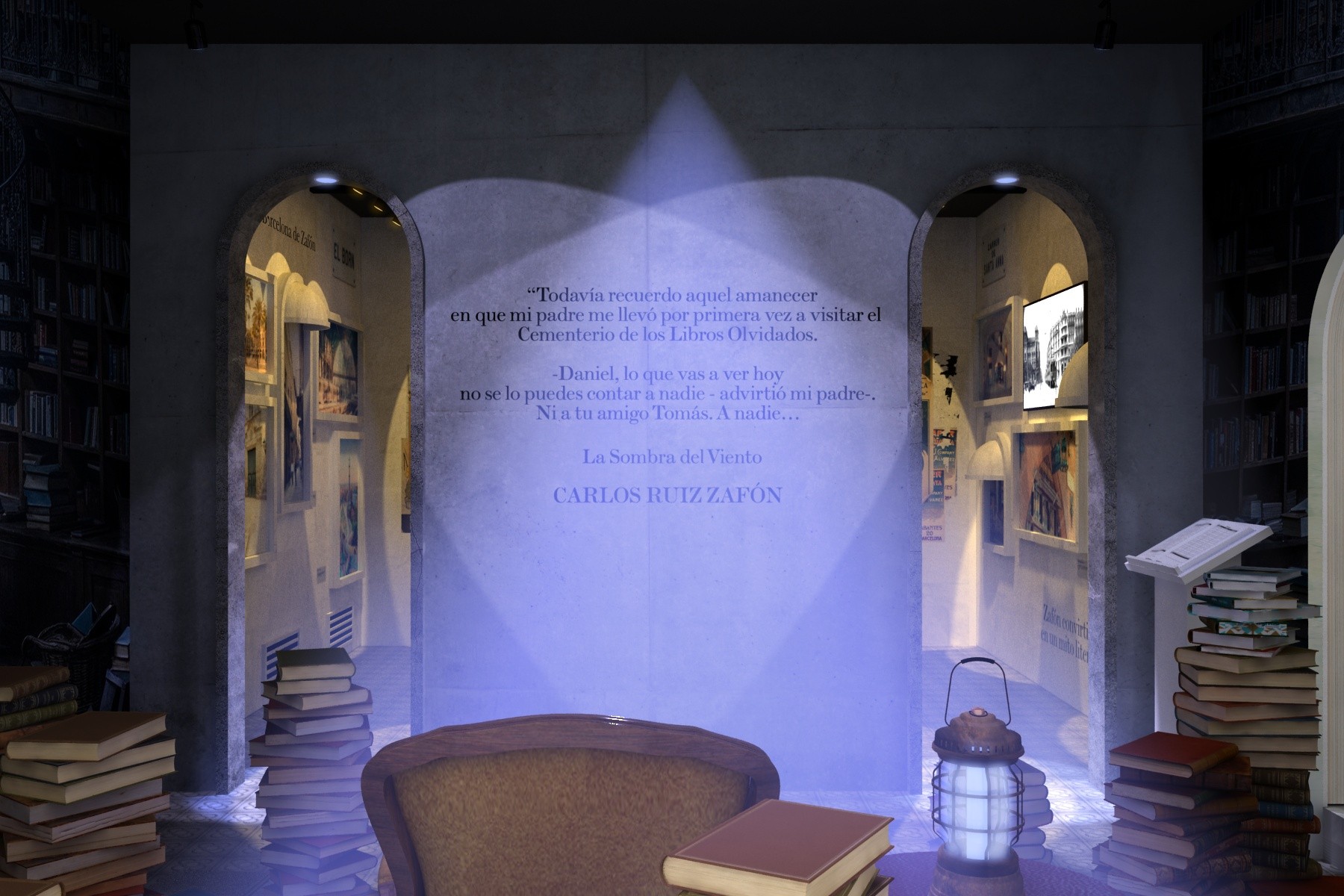 Interior de Carlos Ruiz Zafón
